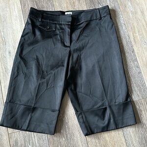 🛍️ Cache Black 12 inches shiny-black dress shorts Size 4 excellent condition